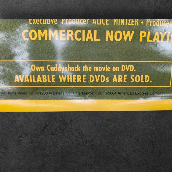 Caddyshack Tiger vs Gopher AmEx Promo Poster 2004 27x38 Golf Movie Art - Picture 5 of 14